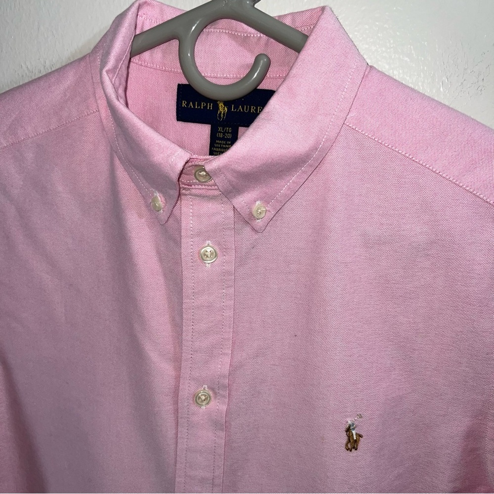 The Iconic Oxford Shirt by Ralph Lauren in New Rose size XL 18/20 - Picture 5 of 8